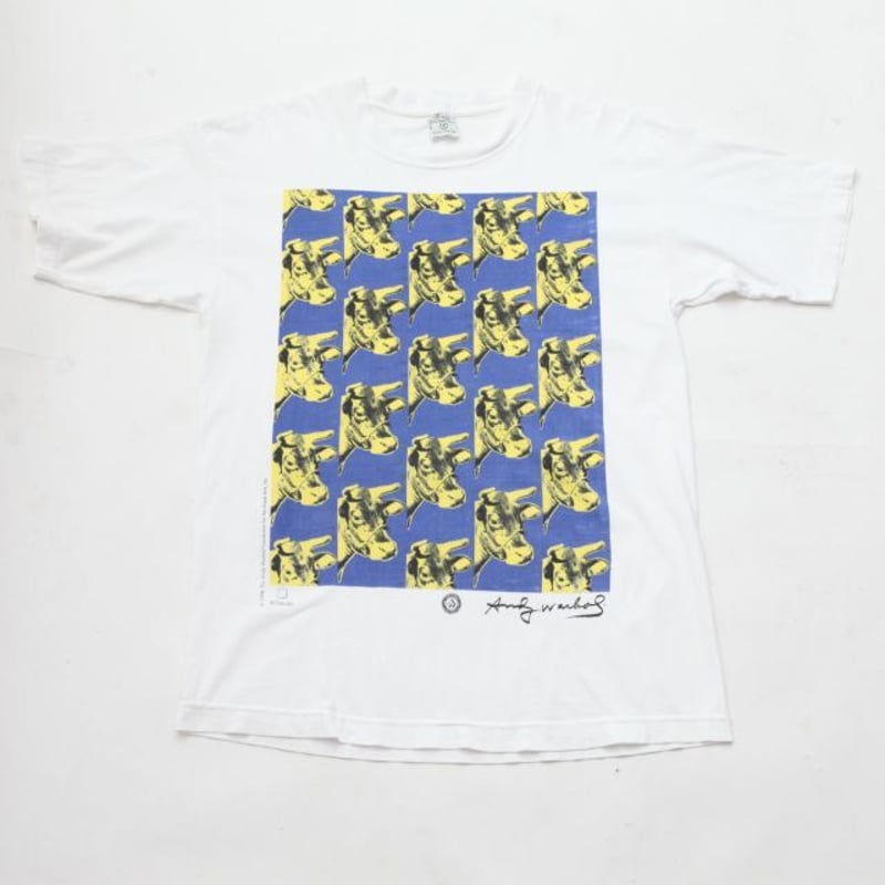 andy warhol アンディーウォーホル COW ビンテージTシャツ XL 90年代 アンディ ウォーホル アメリカ製 ポップアート 牛 デッド