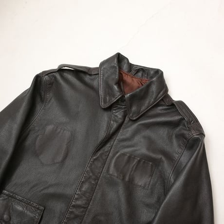 A-2 Type Dark Brown Leather Jacket