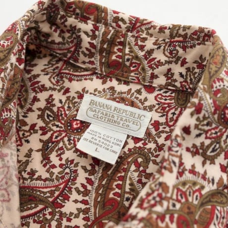 80's BANANA REPUBLIC Paisley Shirt