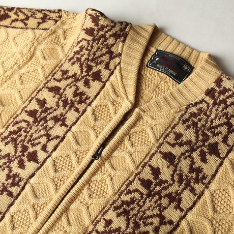 Zip Up Wool Cardigan