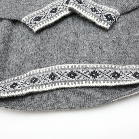 Vintage Lace-up Knit Sweater