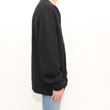 Jantzen Acryl Knit Cardigan Black MADE IN USA