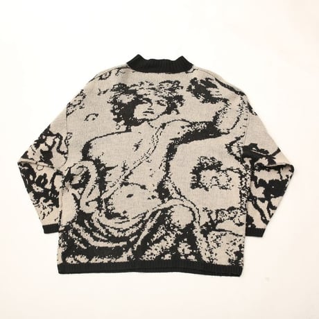 Max Studio Mock Turtleneck Art Knit Sweater