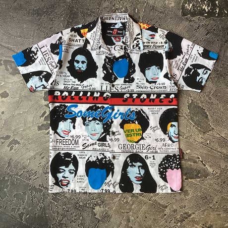'02 The Rolling Stones "Some Girls" Open Collar S/S Shirt