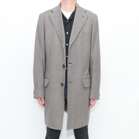 Hound's Tooth Wool Coat