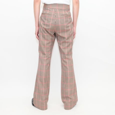 Gun Club Check Flared Slacks
