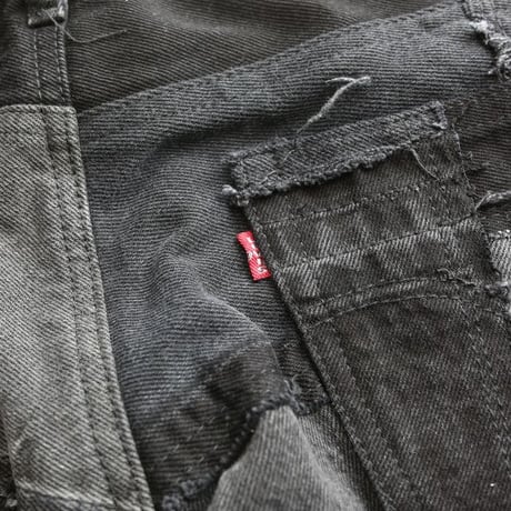 Levi's Patchwork Remake Black Denim Pants