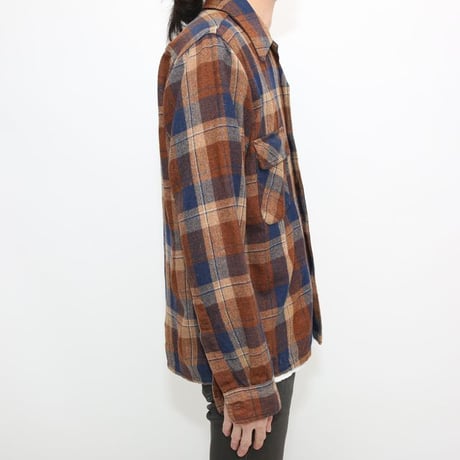 70-80s Woodchopper Wool Plaid Loop Shirt