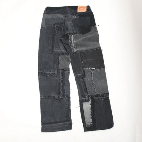 Levi's Patchwork Remake Black Denim Pants