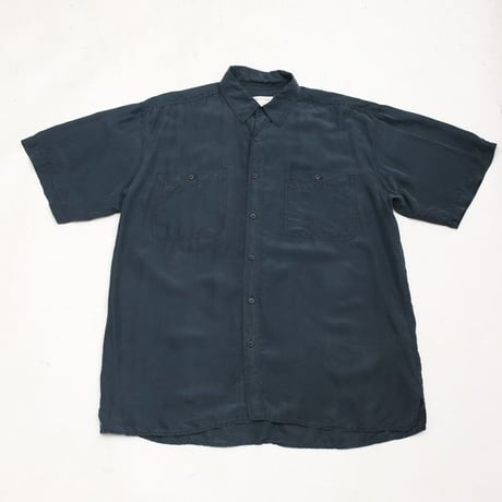 Black Silk Plane Shirt