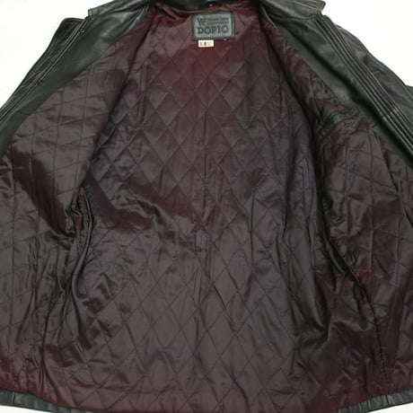Black Lamb Leather Coat