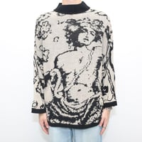 Max Studio Mock Turtleneck Art Knit Sweater