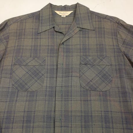 50s "Sportsman" Rayon Plaid Loop Shirt
