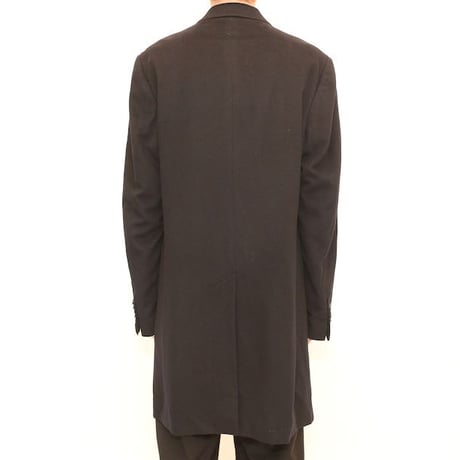 Vintage Chesterfield Merino Wool Coat Loose Silhouette Made in Italy