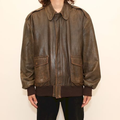 80's L.L.Bean A-2 Type Leather Jacket