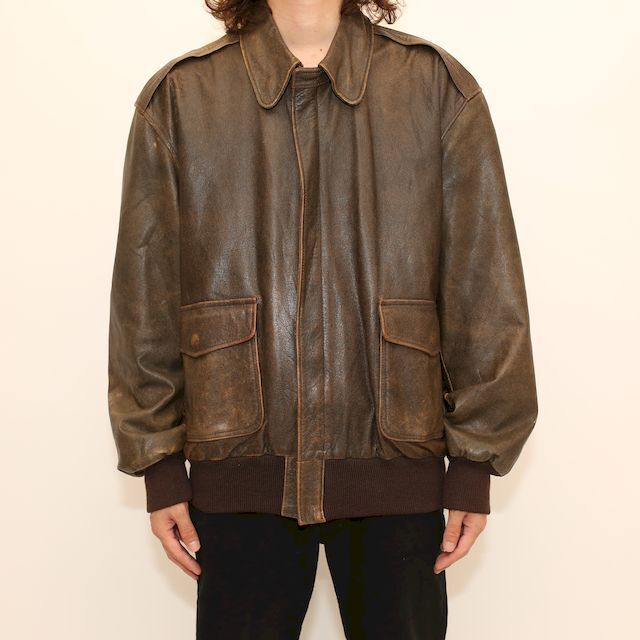 80's L.L.Bean A-2 Type Leather Jacket | Strato