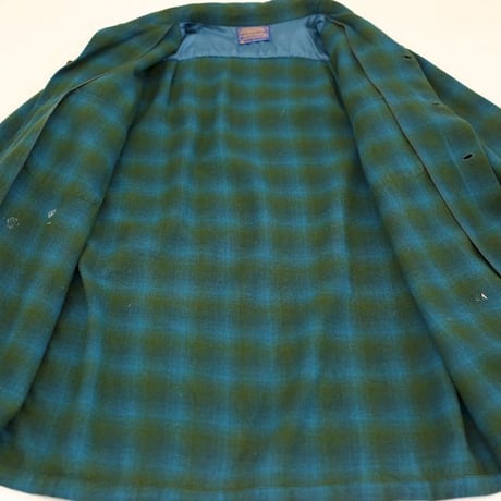 60's Pendleton Open Collared Wool L/S Shirt