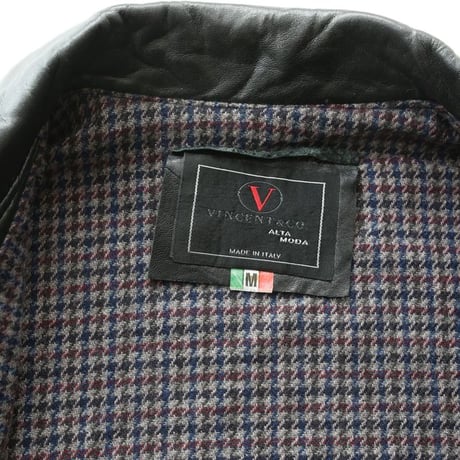Black Lamb Leather Jacket MADE IN ITALY