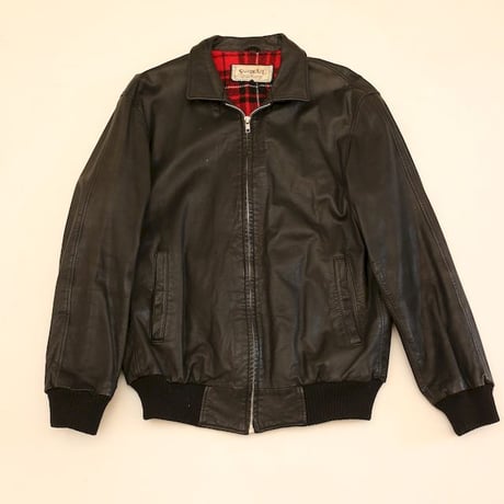 Rib Leather Jacket
