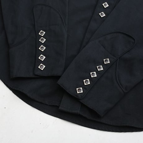 Black Embroidery Western Shirt