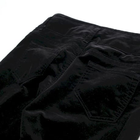 Black Velour Flared Pants