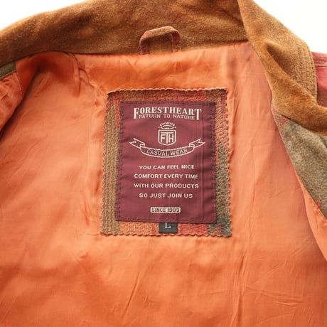 Native Pattern Suede Coat