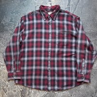 Arrow Ombre Plaid Cotton Flannel Shirt