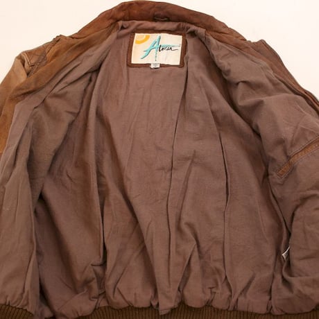 Brown Rib Leather Jacket