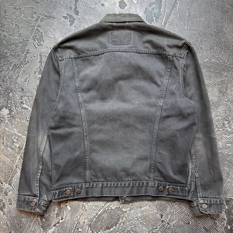 90s Levi's 70503 Super Black Denim Jacket  MADE IN TUNISIA