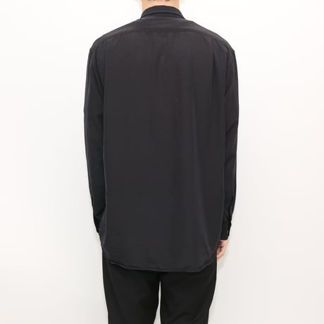 All Silk Black  L/S Shirt