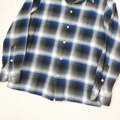 Ombre Plaid Rayon Loop Shirt