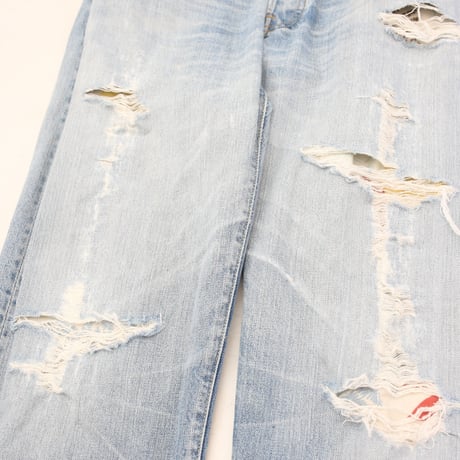 Levi's 501 Red Line Damage Denim Pants