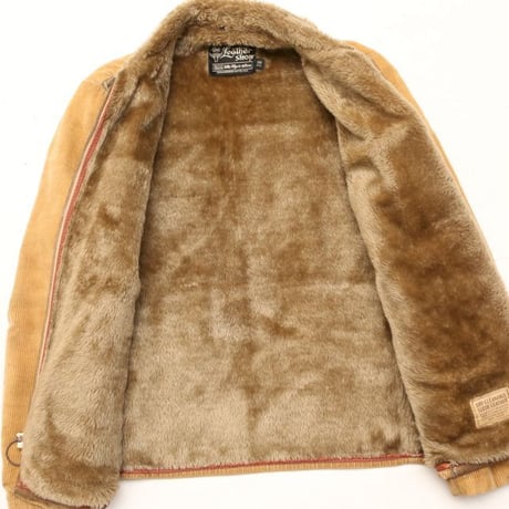 Sears Corduroy × Leather Boa Jacket