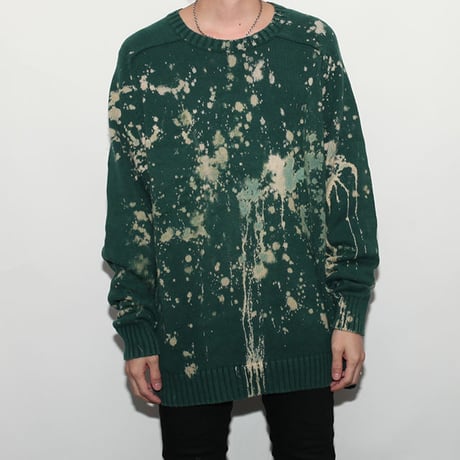 Hard Bleach Wash Cotton Sweater