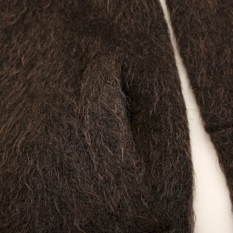 Kid Mohair Blend Knit Coat Made in Italy