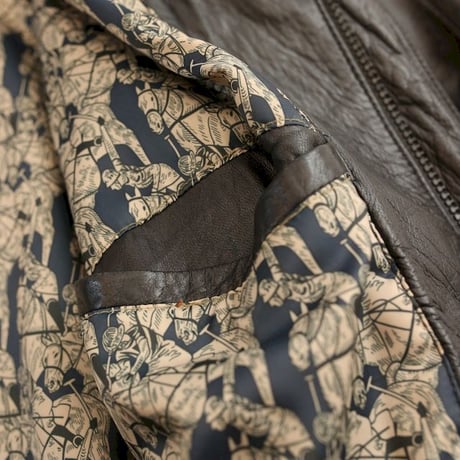 Euro Vintage Black Lamb Leather Jacket Loose Silhouette
