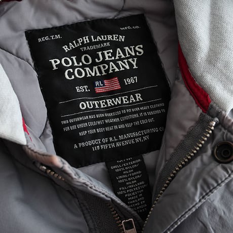 ラルフローレン キルティング フーディー 星条旗 Ralph Lauren