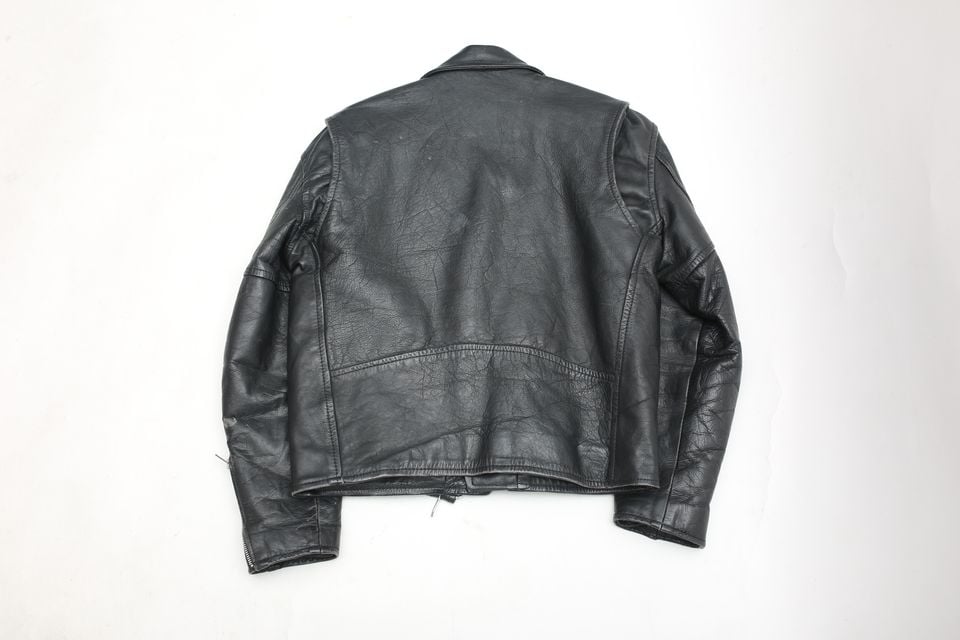 ジャケット・アウター 70s vintage leather riders jacket black 70s vintage leather riders jacket black