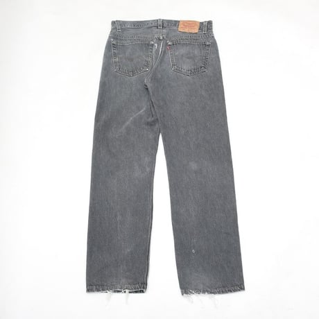 90s Levi's 501 "Yarn-dyed" Black Denim Pants