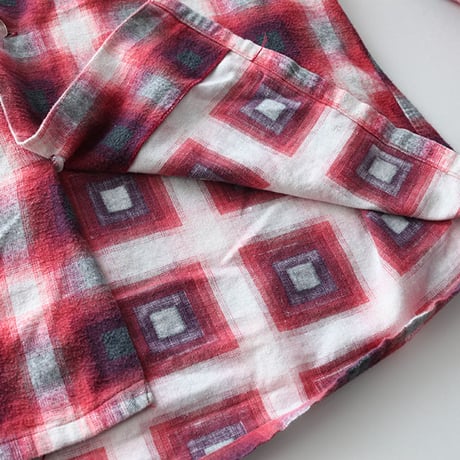 オンブレチェック ネルシャツ Vintage Van Husen Flannel Shirt