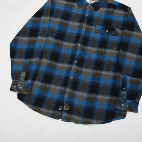 Ombre Check Flannel Shirt