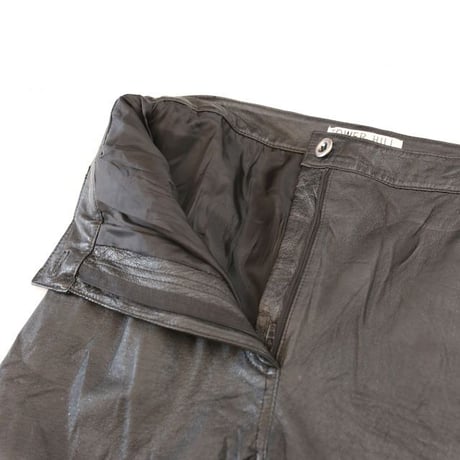 Black Leather Pants Slim Fit
