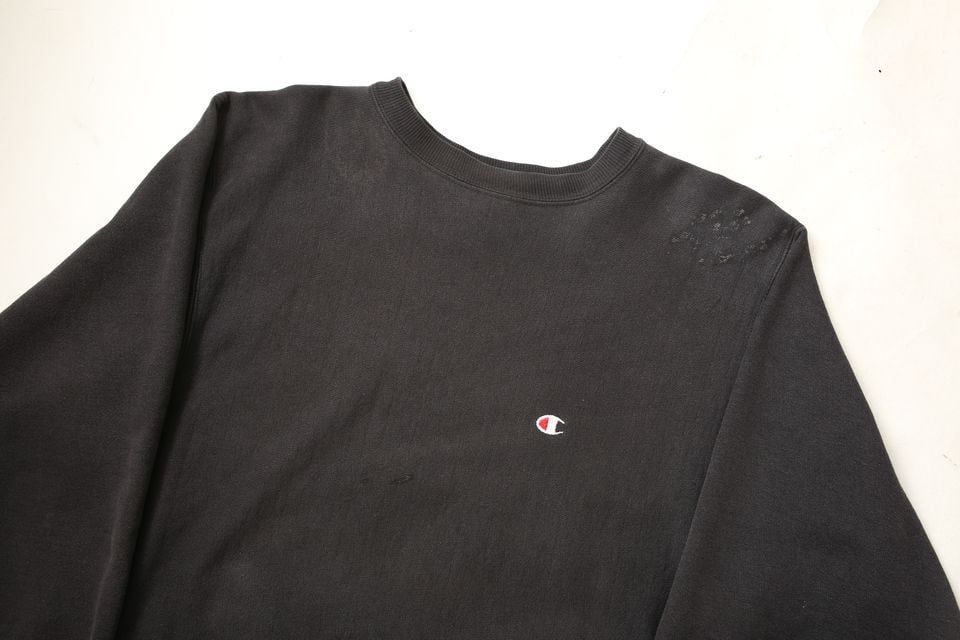 90s Champion Reverse Weave Black | Strato