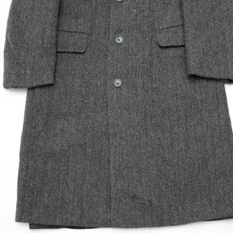 LONDON FOG Herringbone Wool Coat MADE IN USA