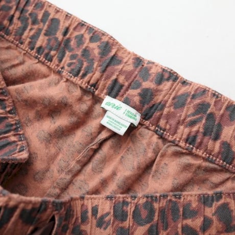 Leopard Pattern Pajama Set Up