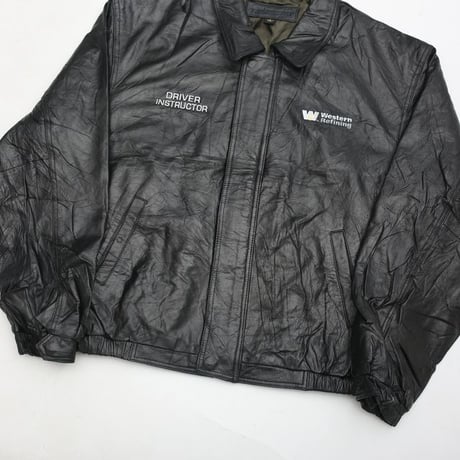 Black Leather Jacket Loose Silhouette