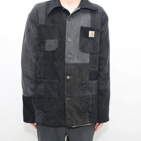 Carhartt Patchwork Remake Black Denim Jacket