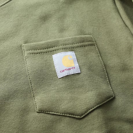 カーハート ポケット付きスウェット  Carhartt Khaki