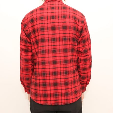 70s Sears Plaid Quilting Lined Shirt