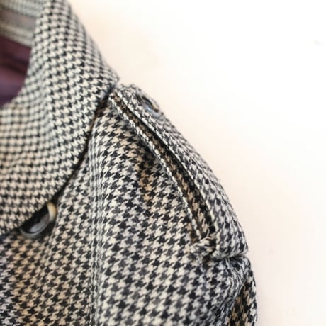  Houndstooth Check Coat